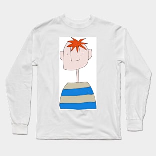 Boy in a striped top Long Sleeve T-Shirt